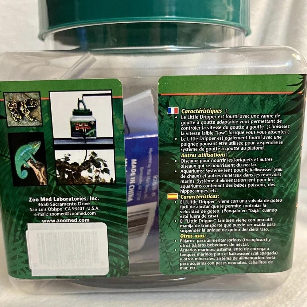Zoo Med The Little Dripper Drip Water System for‎ Reptiles NWT